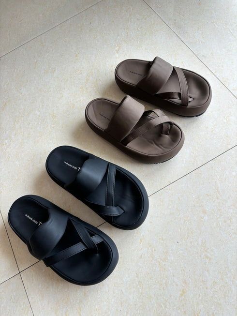 Women Casual Thong Slid on Platform Sandals